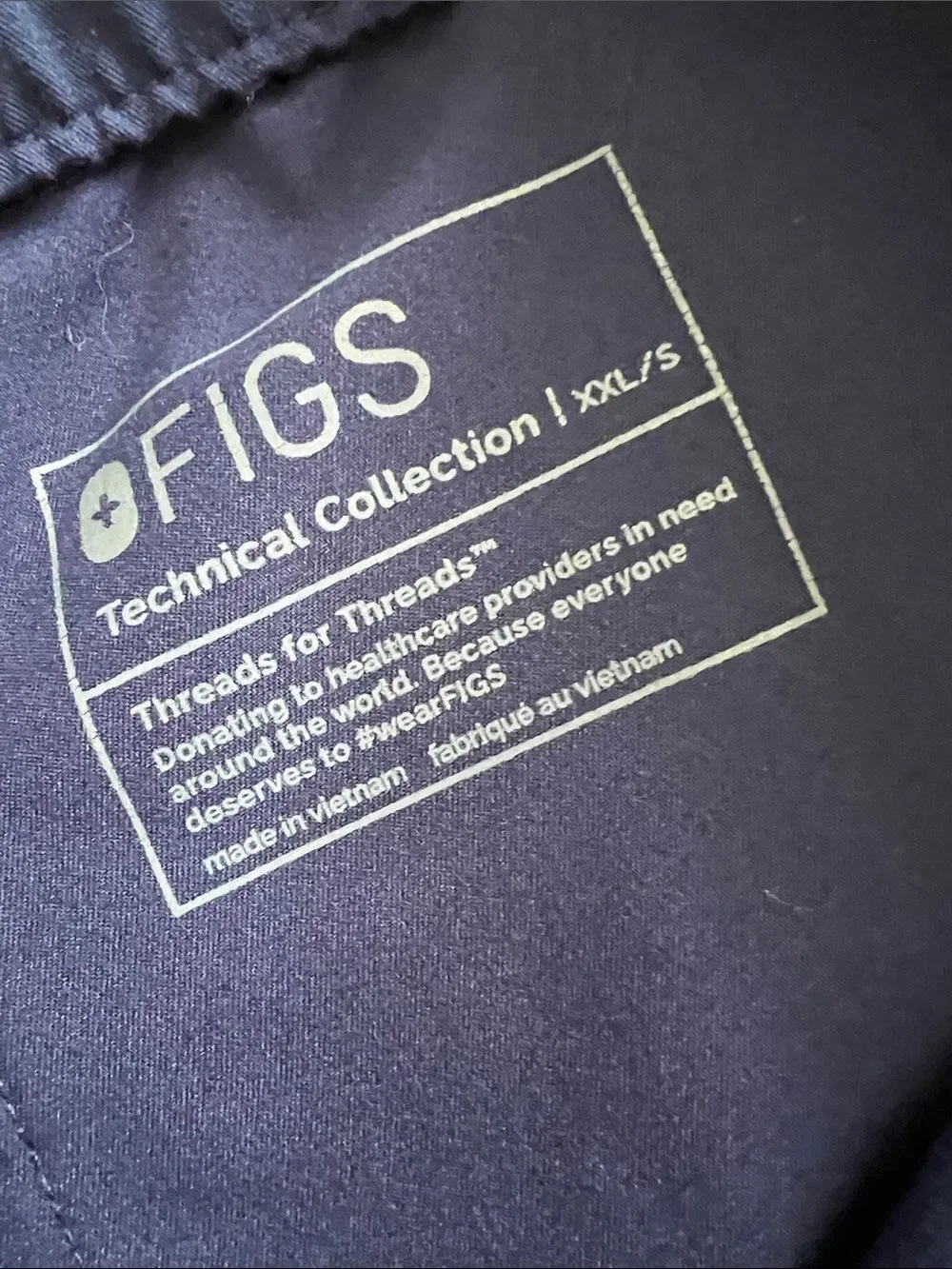 EUC FIGS Men's Cairo Cargo Scrub Pants Navy Size XXL/S